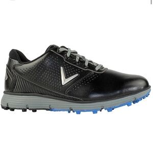 Callaway Men’s Golf Shoes – Black Leather Size 12 | Spikeless Performance